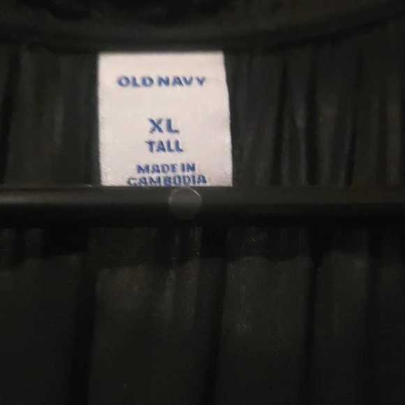 Pre-owned Old Navy: Black Summer/spring unlined Capsleeve Dress Sz XL Tall. - Picture 2 of 6